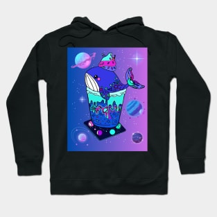 Galaxy Frappe Whale (blue/purle) Hoodie